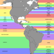 Illustration for article titled What Countries Are Due East And West Of The Americas?